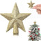 Étoile Sapin de Noel, Noël Arbre Topper, Topper Sapin de Noel, Cimier de Sapin de Noël, 6 cm, Mini Sapin de Noël Décoré, Decoration Sapin Noel Étoile pour Décoration d'arbre de Noël