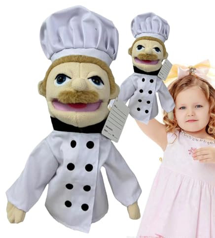 Handpuppe für den Transport – Feuerwehrmann, Koch, Feuerwehrmann, Bauer, Arbeiter, Detektiv, Doktor, Plüschspielzeug, Handpuppe aus Plüsch, interaktives Spielzeug für Eltern-Kind