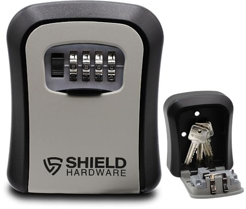 Key Safe Combination Lock Box - Wall Mounted Heavy Duty Waterproof Key Storage