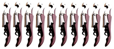 Vino Rosso Apertore di Bottiglie, Chiave in Acciaio inox Bottiglia, Tappo Bottiglia Interruttore, Cameriere Ristorante, Bartender (10, wine red)