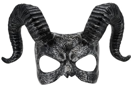 W WIDMANN MILANO Party Fashion - Maschera con corna per adulti, maschera da sciamano, accessorio per Halloween, Carnevale