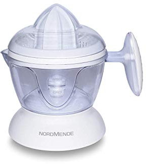Nordmende Spark Spremiagrumi, Doppia Rotazione, Coperchio Fermapolvere, Avvolgicavo, 25 W, Bianco