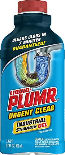 Flytande plumr industriell styrka brådskande klar, flytande dräneringsrengöringsmedel, 17 oz