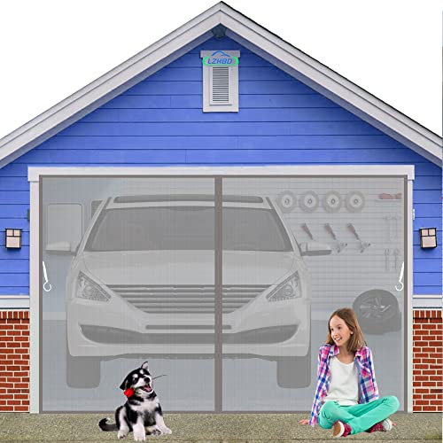 Moustiquaire Baie Vitree Coulissante, 250x230cm Rideaux Toile Insect Ecran, Rideaux Anti Mouches pour Porte, Moustiquaire Porte Fenetre Aimantée Magnetique, Gris Version Améliorée