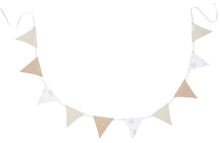 Little Dutch AC21003023 Musselin Wimpelkette Baby Bunny - Newborn Naturals
