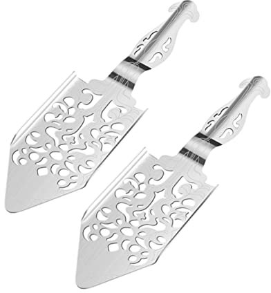 Cabilock 2 Piezas cuchara de absenta cucharas de metal gotero de fuente de absenta colador cuchara multifunción para absenta filtro de absenta doméstico Acero inoxidable Ajenjo