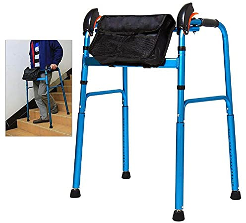 Caminadores De Edad Avanzada Para Adultos Para Escaleras En El Interior De Las Escaleras, Plegamiento Portátil, Ayuda De Movilidad Para Discapacitados, Caminante Plegable Ligero Para Personas Mayores
