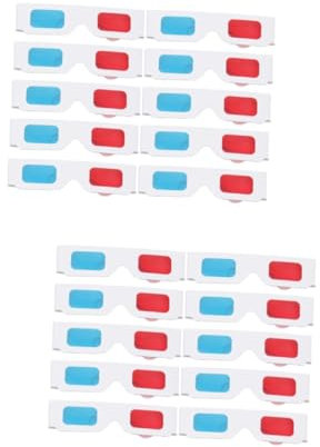 Uonlytech 2 Set Di 3d Leggeri Con Montatura in Carta Da Teatro 10 Pezzi * 2