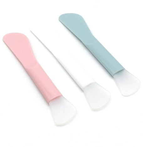 Wopanxye 6-pack Soft Silicone Facial Mask Applicator, återanvändbar Makeup Face Mask Brush Spatula, Plast Beauty Cosmetic Scooper Tools för lera, kräm, gel, Mud, DIY Mixing, Skincare, proampling