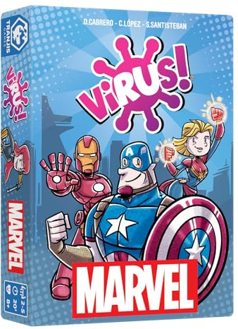 Virus Marvel - Juego de Cartas - Super Héroes - 2 a 5 Jugadores - Edad Mínima 8 años - Idioma Español
