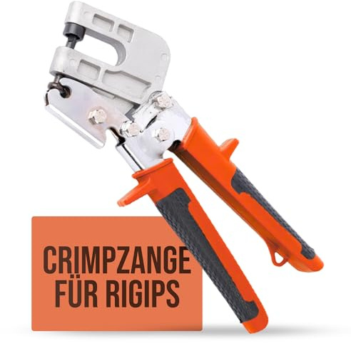 Pinza per Cartongesso – Utensile per Profili da Parete a Secco – Acciaio Rinforzato – Impugnatura Ergonomica – Alta Resistenza per Pannelli in Cartongesso