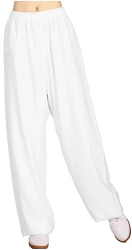 XUHCLY Tai Chi Pants Men Martial Arts Pants Kung Fu Loose Trousers Karate Pant for Women Taekwondo Pant(Size:XL,Color:B)