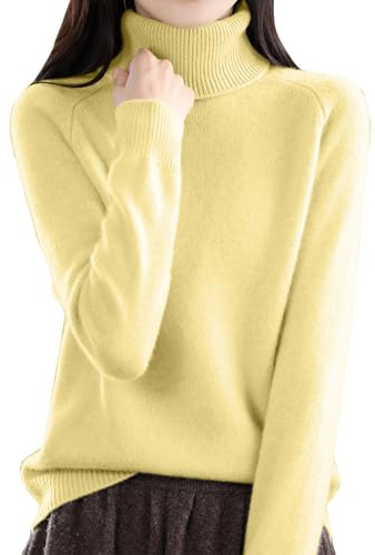 Shffuw Turtle Neck Jumpers for Women UK Cashmere Jumpers Ladies Soft Comfy Knitted Jumper Long Sleeve Roll Neck Tops for Women Lightweight Warm Winter Sweaters Casual Stylish Pullover Tops