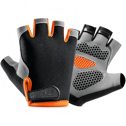 Guantes de Ciclismo para Hombre y Mujer, Guantes Deportivos para Bicicletas, Antideslizantes y Prueba de Golpes, Guantes MTB, Adecuados para Ciclismo, Ejercicio, Fitness, Deportes al Aire Libre