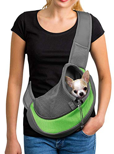 PETEMOO Sac de Transport pour Chat et Chien - Bandoulière/Épaule Sling pour Animaux de Compagnie