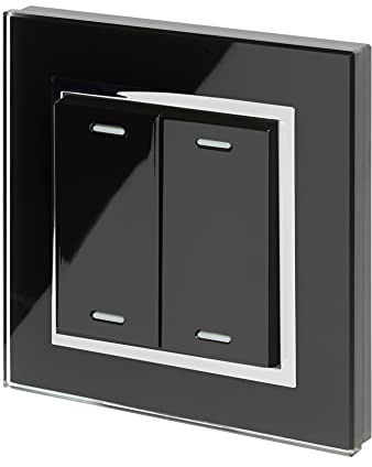 Retrotouch Friends of Hue Smart Switch - Black with Chrome Trim, 02801