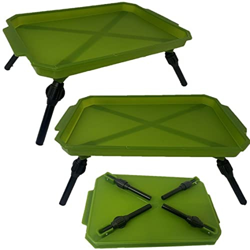 Lidsters Fishing Supplies Plastic Fishing Bivvy Bait Table Carp Coarse Tackle Lightweight Green