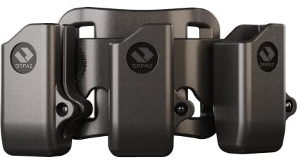 Orpaz G17 Pistol Mag Pouch Compatible with Glock 17 Magazine Holster for 0.40, 9mm Magazine Holder (Dreifaches Magazin, Gürtelschlaufe)
