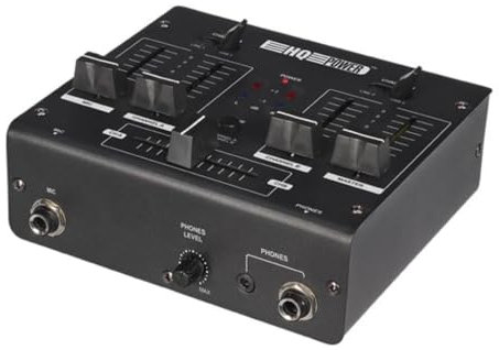 HQ-Power Mesa DE Mezclas DE 2 Canales con 2 ENTRADAS USB