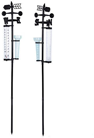 Stazione Meteorologica 3 in 1 Misuratore Termometro da Giardino Esterno Pluviometro Indicatore del Stazione Meteorologica con 3