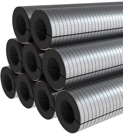 Tubo De Espuma De Aislamiento De Tuberías Autoadhesivo Abierto Tubo De Espuma AC Uint, Aislamiento Acústico De Tuberías Domésticas Para Cubrir Tuberías De Rociadores Exteriores Para El Invierno(ID22mm