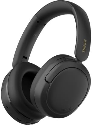 Edifier W800BT SE Auriculares Wireless Over Ear Bluetooth 5.4- SBC - Cancelación de Ruido en Llamadas AI - 45 Horas - Carga Rápida - Modo Gaming - Plegable - Negro (W800BT SE, Negro)