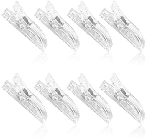 8PCS Transparent Blind Clips for Pleated Paper Shades,roman blind clips， Easy-to-Use Clips for Temporary Window Treatment Installation