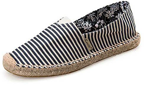 Kentti Espadrillas Marinaio a Righe in Tela Uomo Blu 42 EU