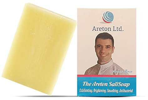 Savon exfoliant de haute qualité au acide salicylique, acide kojique, soufre et aloe vera – nettoyant en profondeur, éclaircissant et purifiant les pores