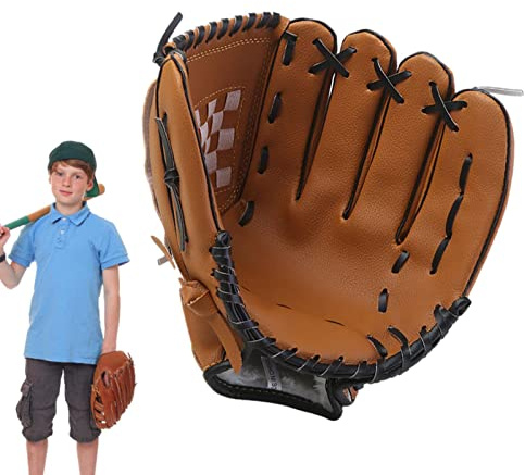 Bexdug Beisbol - Guantes Deportivos bateo Cuero PU para Lanzador - Catcher's Mitt con Palma Acolchada para niños, Adolescentes Profesionales, Accesorios béisbol, Suministros
