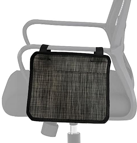 EEYZD Borsa per Appendere Il Bracciolo della Sedia, Custodia Laterale per Sedia A Rotelle, Custodia per Poltrona Reclinabile, Sedia A Rotelle, Sedia da Spiaggia, Sedia da Ufficio, Comodino,Grigio