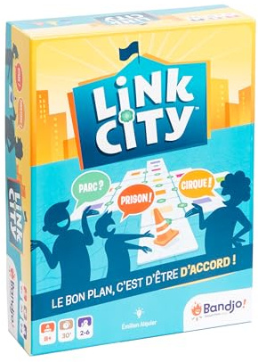 Bandjo - Link City - Ambiance-spel - spel mellan vänner - kooperativt spel - kakelset - Från 8 år