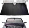 Parasole Auto, 130 * 65CM Parasole Auto Parabrezza Interno Pieghevole, Riflettente, Protezione dai Raggi UV