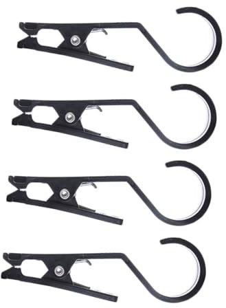 BESPORTBLE Abrazadera Portátil con Gancho para Toldo De Tienda Multifunción Antideslizante 4 Unidades