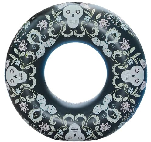 Color-Changing Swim Ring, Inflatable Swim Pool Float, Multifunctional Pool Ring, Comfortable Floating, Quick & Easy Setup, 90cm, For Beach, Lake, Or River