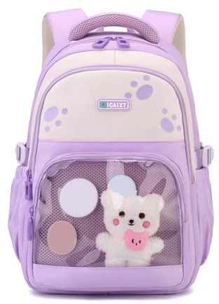 Xanorrg Transparenter Schulrucksack Für Girls Oxford Book Tasche Mit Ergonomischem Design Großer Kapazitätsfach Teenager Rucksack Teenager