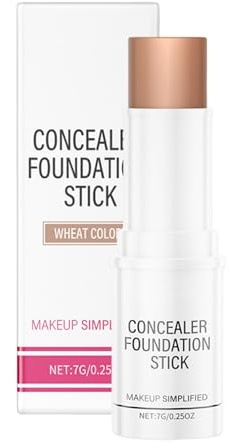 WJnflQN täckpenna concealer – 7 g opacitet kosmetisk penna, hållbar ansikts-kamouflage primer, för möte semester bröllop pendling kontor gym resor utomhus vardag fest