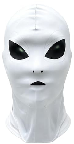 Sywiyi Alien mask motorcykel sommarmask halloween helansiktsmask komplett täckande baddräkt spandex heltäckande kostym rave