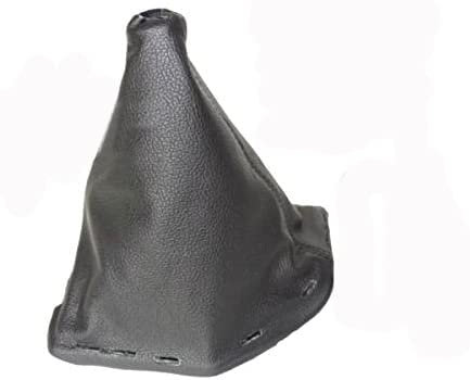 Soufflet de levier avec cadre plastique Cuir Noir 190 mm