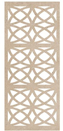 pannello geometrico divisorio mdf traforato 100x45x0.3cm taglio laser decorazione casa, quadro, fai da te, separè