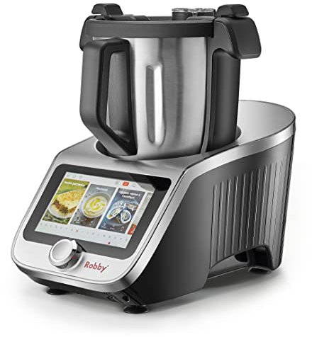 Robot Cuiseur Multifonctions Connecté Avec Bol Xl, Balance Intégrée Et Grand Écran Tactile +750 Recettes - ROBICOOK XL