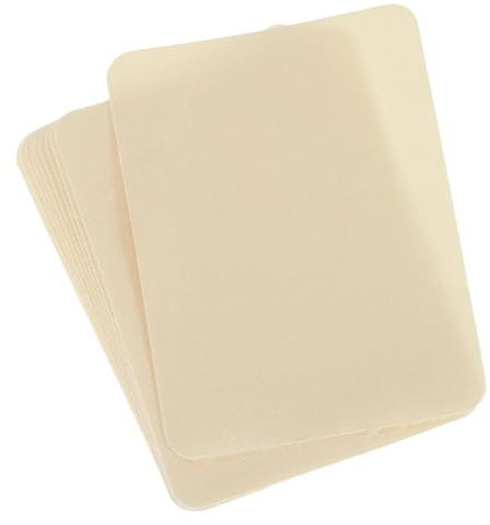 QUARKZMAN 10 Stück Bügelflicken für Stoff Reparatur,125mm x 95mm Flicken zum Aufbügeln für Kleidung, Hosen, Taschen, zur Reparatur von Löchern und zur Dekoration (Beige)