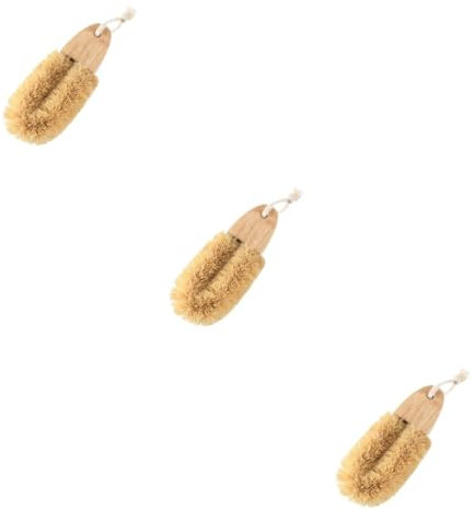 Didiseaon 3pcs Multi-function Wok Brush Sturdy Handle Professional Sink Brush for Kitchen