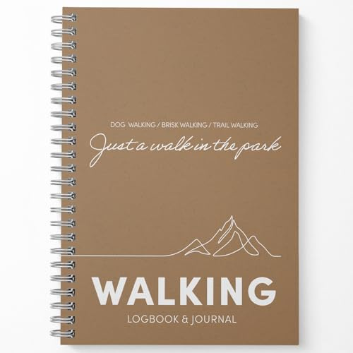 KNDRD Walking, Hiking, & Fitness Logbook – Daily Fitness Journal for wellness and reflection – Track Progress, Reflect, and Stay Motivated. – Great gift for walking, hiking, fitness, & wellness.