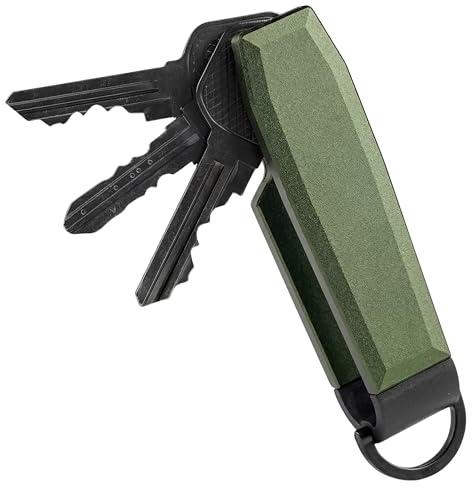Aluminium Key Organizer Holder with Clip, Compact Design with Easy Access.