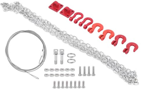 OEBUAFI Exquisito Kit de Accesorios para Coche Modelo RC, Fácil de Instalar, Kit de Cable de Remolque con Hebilla RC