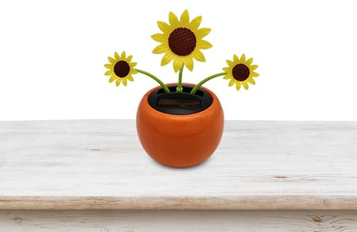 Juguete de de Baile Solar - de Flores danzantes para Coche,Decoración del salpicadero del Coche con energía Solar, portátil para el salpicadero, Escritorio, Dormitorio
