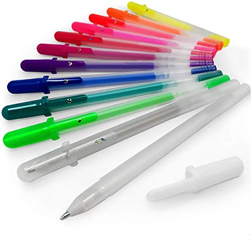 SAKURA Gelly Roll Moonlight Fluorescent Gel Pens – Wallet of 12 Assorted Colours – SA 290