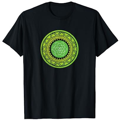 Heart Chakra Anahata Sacred Geometry Mandala Occult T-Shirt T-Shirt