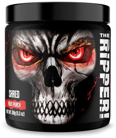 JNX SPORTS The Ripper! Fat Burner Pre Workout for Men & Women – Thermogenic Fat Burning Powder & Appetite Suppressant, Boost Energy & Endurance – Fruit Punch, 30 Servings